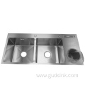 double bowl multifunction kitchen sink